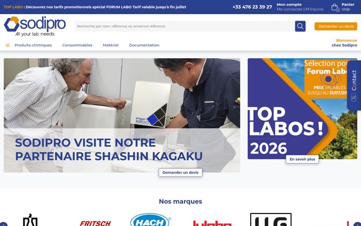 Screenshot of sodipro.fr