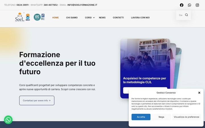 Captură de ecran a soelformazione.it