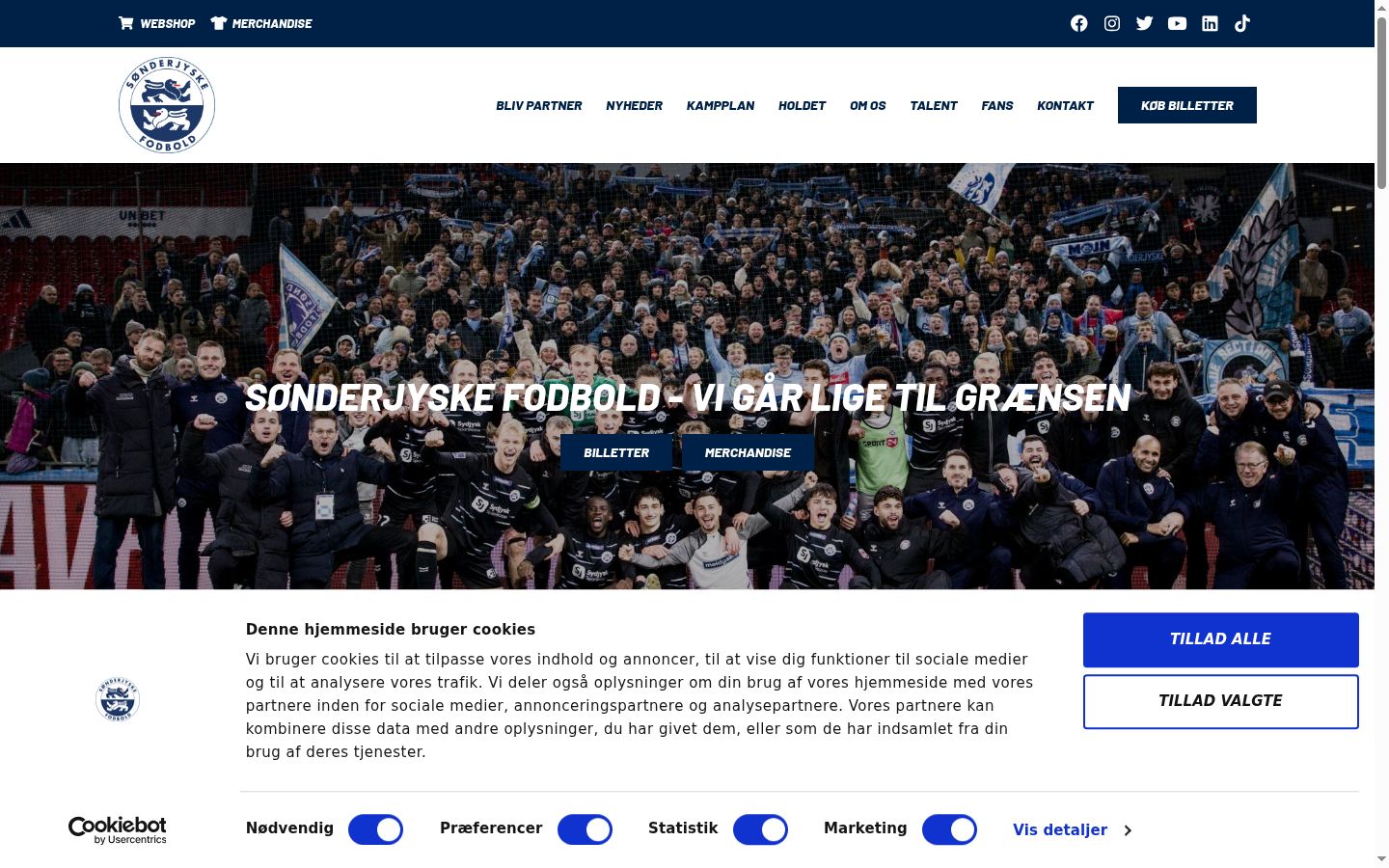 Capture d'écran de la bannière de consentement affichée avant toute interaction