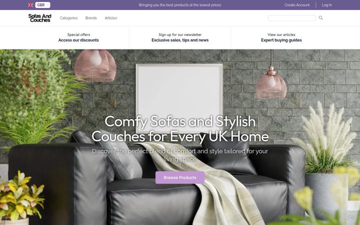 Screenshot of sofasandcouches.uk