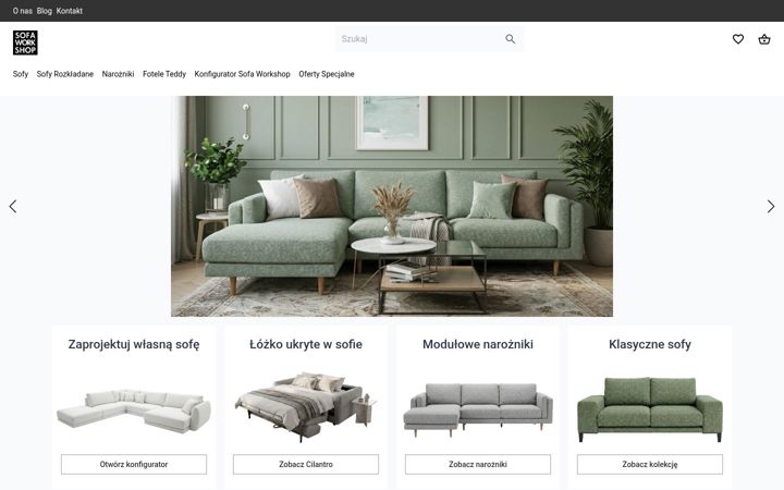 Skærmbillede af sofaworkshop.pl