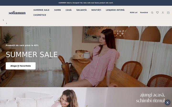 Screenshot of sofiaman.ro