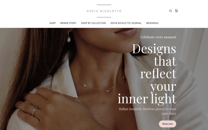 Screenshot of sofianicolette.com.au
