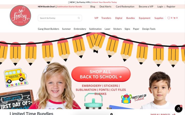 Screenshot ta' sofontsy.com