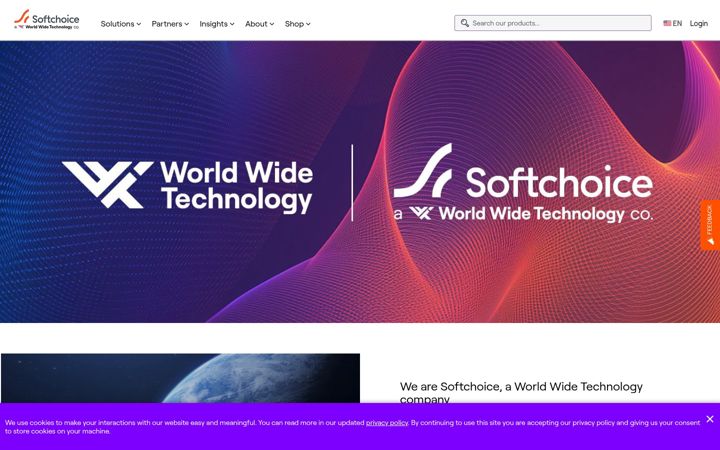 Screenshot of softchoice.com