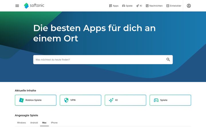 Screenshot of softonic.de