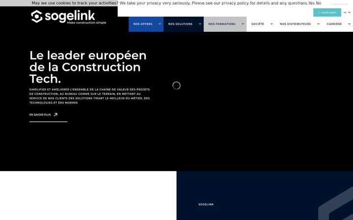 Screenshot of sogelink.fr