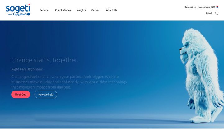 Screenshot of sogeti.lu