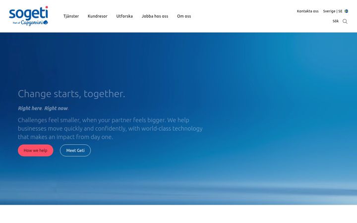 Screenshot of sogeti.se