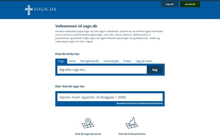 Екранна снимка на sogn.dk
