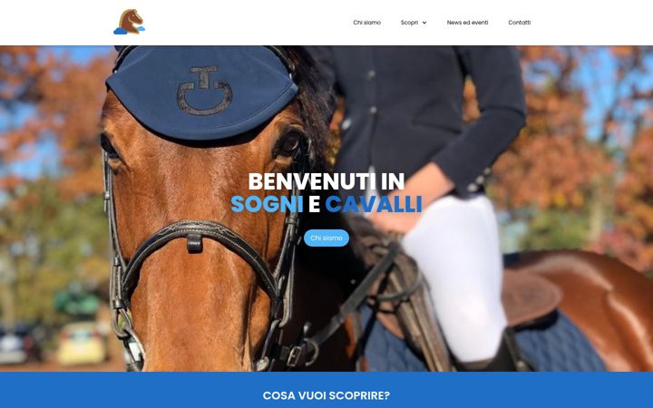Screenshot of sogniecavalli.it