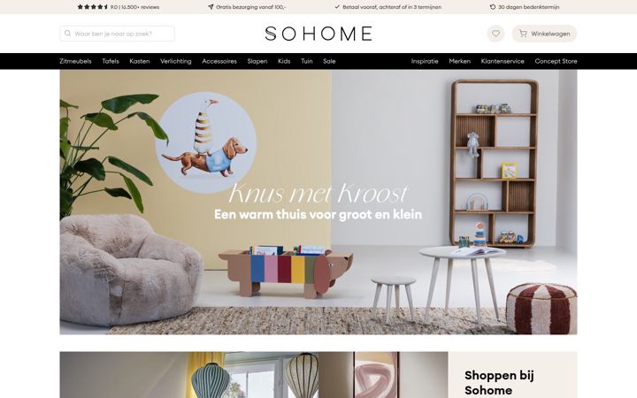 Screenshot of sohome.nl