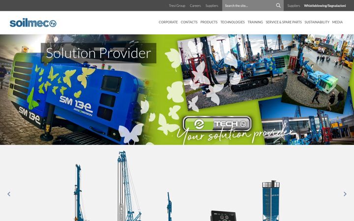 Screenshot of soilmec.com