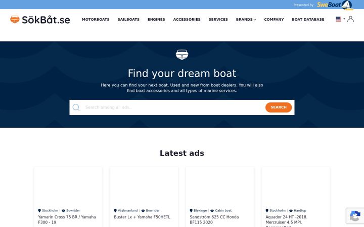 Screenshot of sokbat.se
