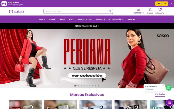 Screenshot of sokso.com