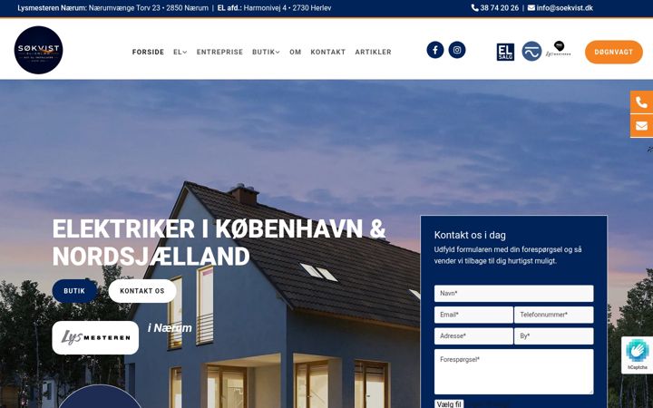 Skærmbillede af sokvist.dk