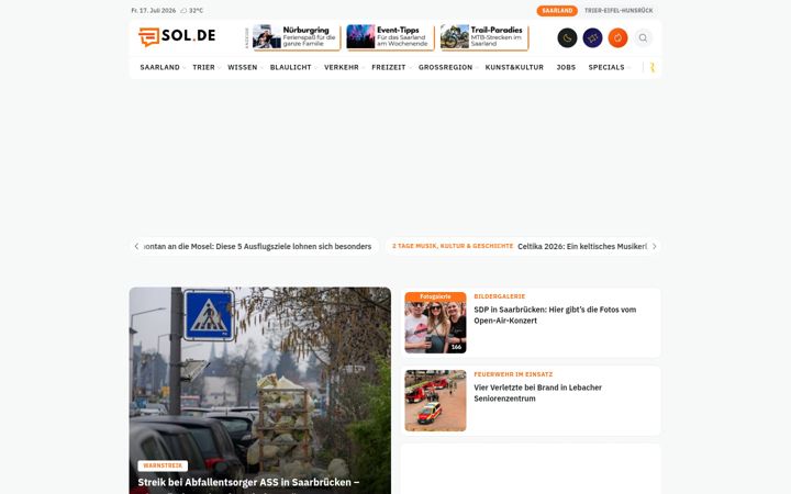 Screenshot of sol.de