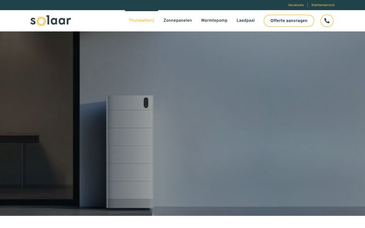 Screenshot of solaar.nl