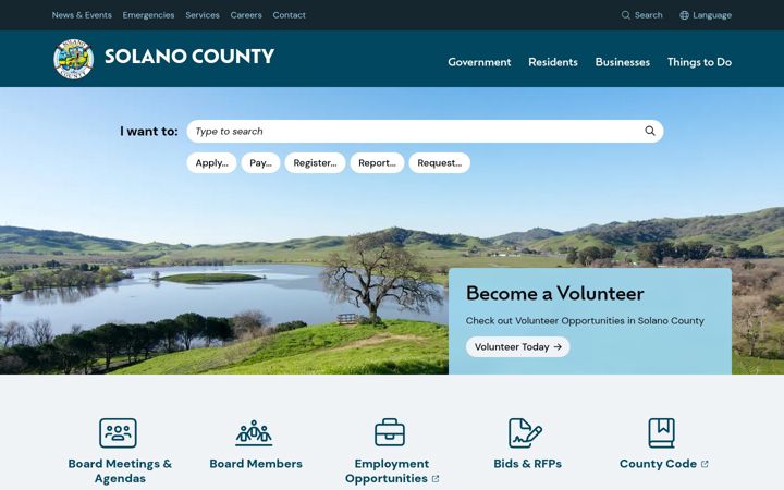 Screenshot of solanocounty.com