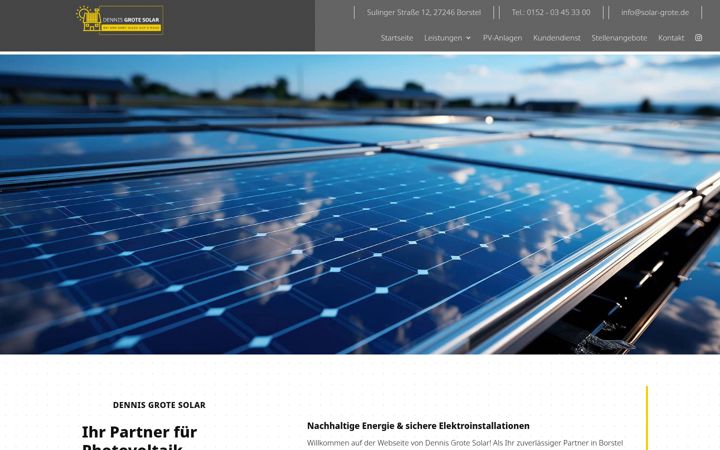 Posnetek zaslona solar-grote.de