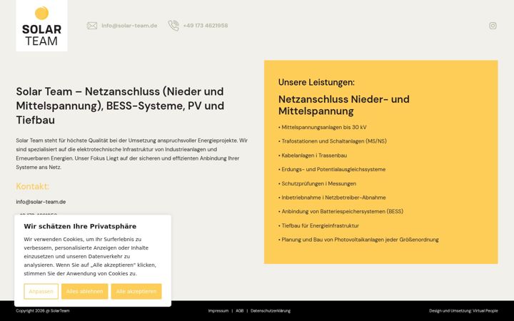 Screenshot of solar-team.de