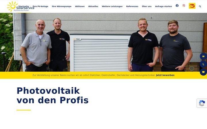 Screenshot of solarservice-norddeutschland.de