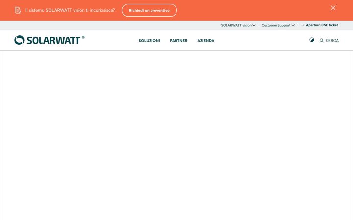 Captură de ecran a solarwatt.it