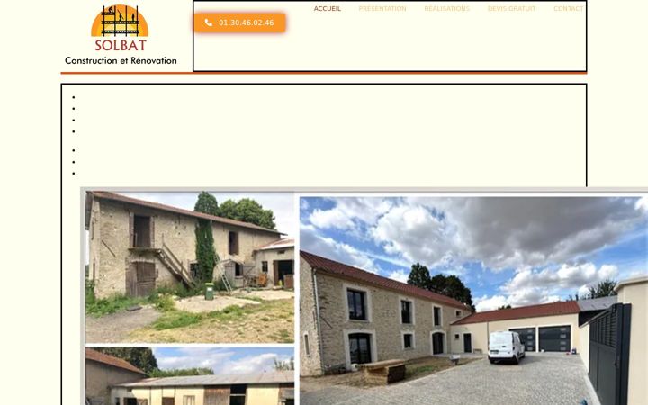 Screenshot of solbat.fr