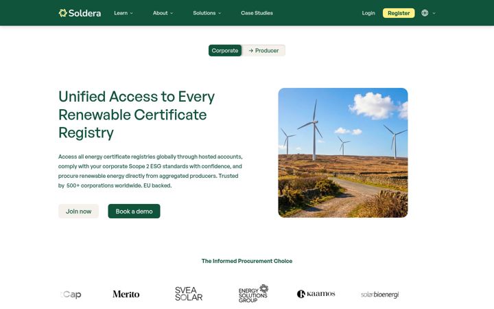 Screenshot of soldera.org