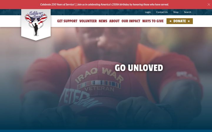 Kuvakaappaus sivustosta soldiersangels.org