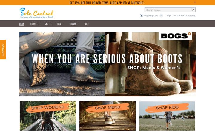 Screenshot of solecentral.com.au
