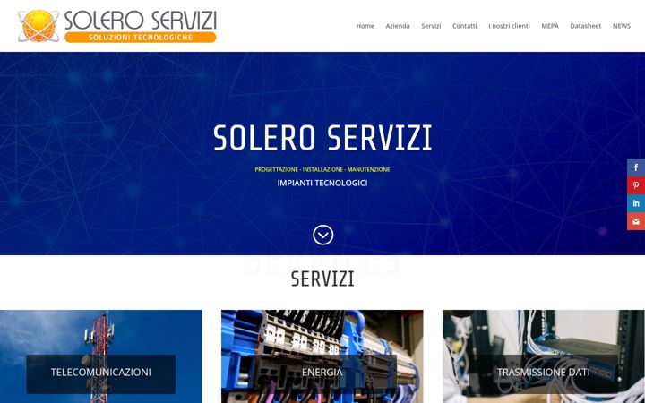 Screenshot of soleroservizi.it