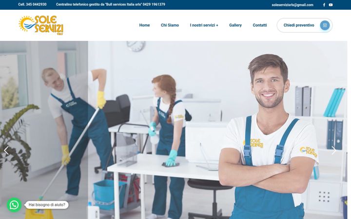 Screenshot von soleservizi.it