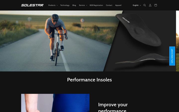Screenshot of solestar.com