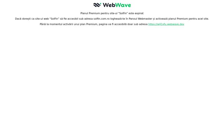 Screenshot von solfin.com.ro