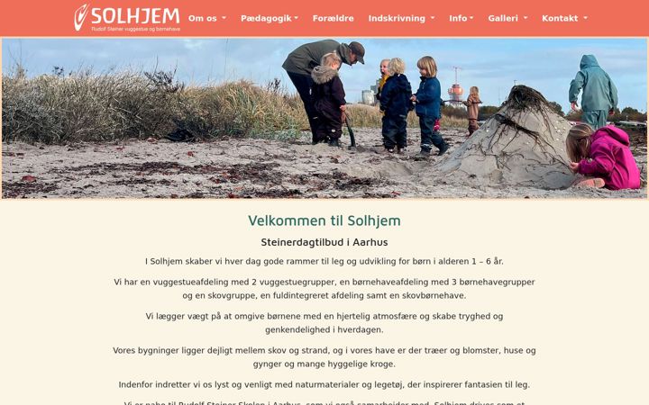 Screenshot of solhjem-aarhus.dk