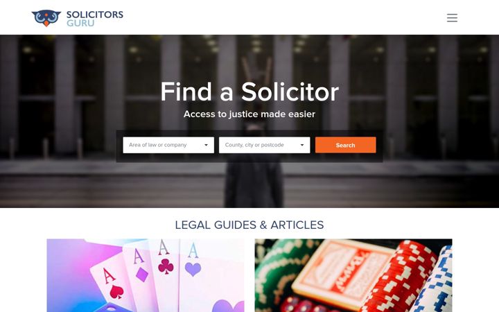 Screenshot of solicitors.guru