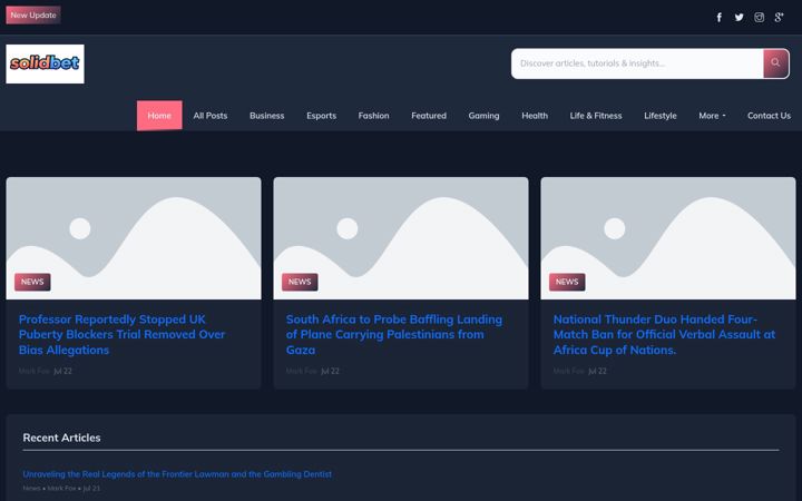 Screenshot of solidbetexpress.nl