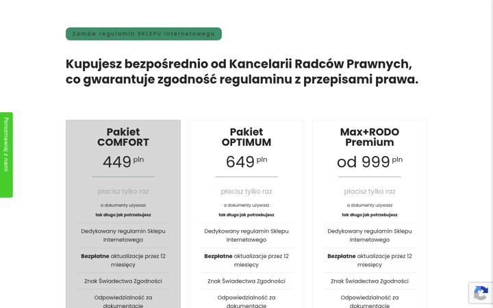 Screenshot ta' solidnyregulamin.pl