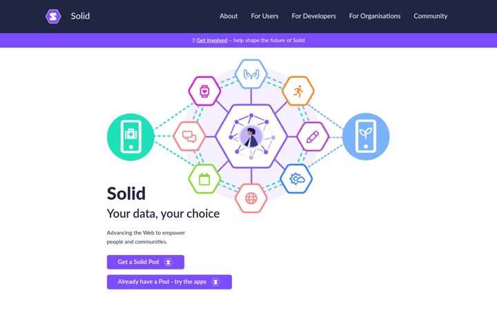 Screenshot di solidproject.org