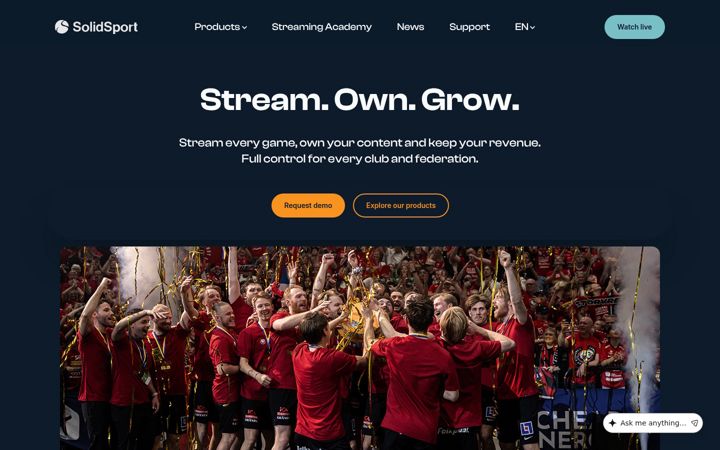 Screenshot of solidsport.com
