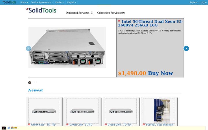 Screenshot of solidtools.com