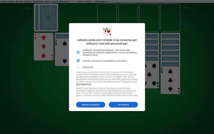 Screenshot of solitario-verde.com