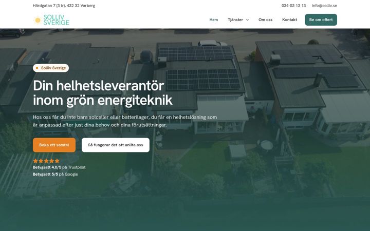 Screenshot of solliv.se