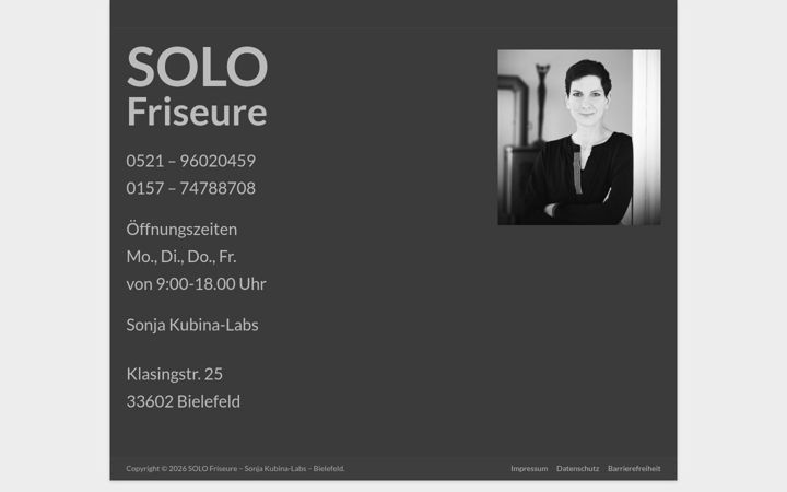 Screenshot stránky solo-friseure.de