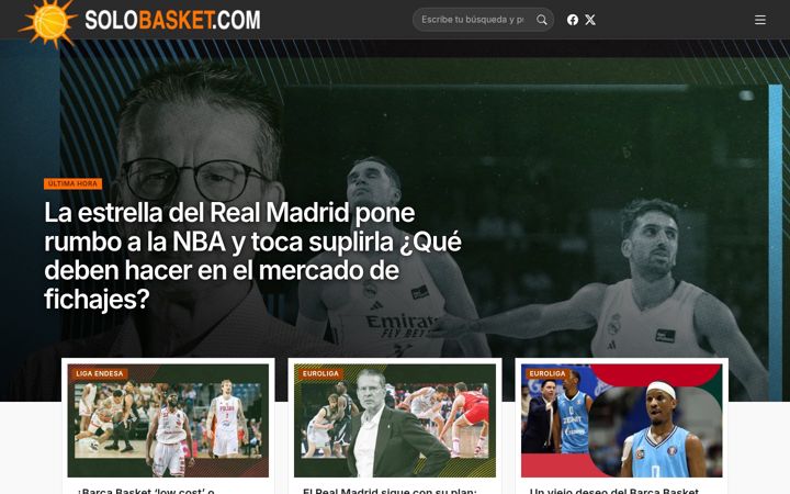 Screenshot of solobasket.com