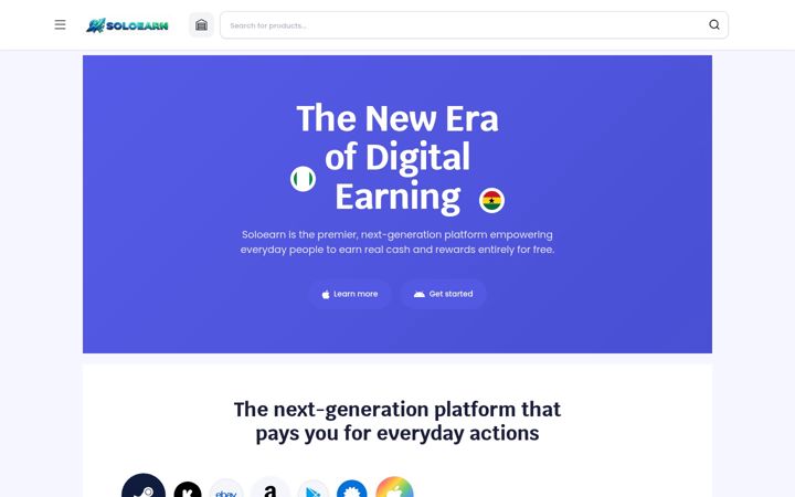 Screenshot of soloearn.com.ng