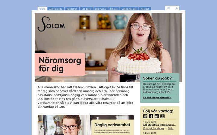 Screenshot of solom.se