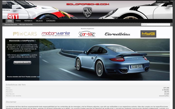 Screenshot of soloporsche.com