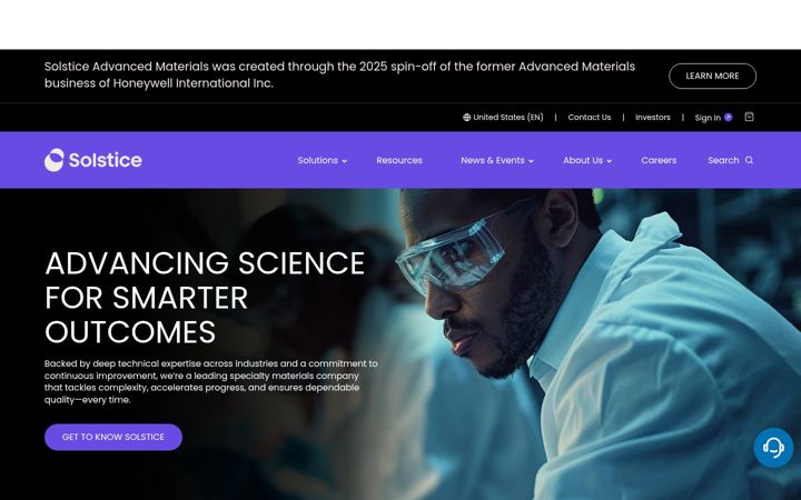 Screenshot of solstice.com